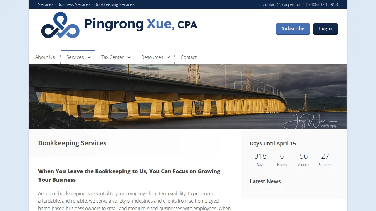 Pingrong Xue, CPA page