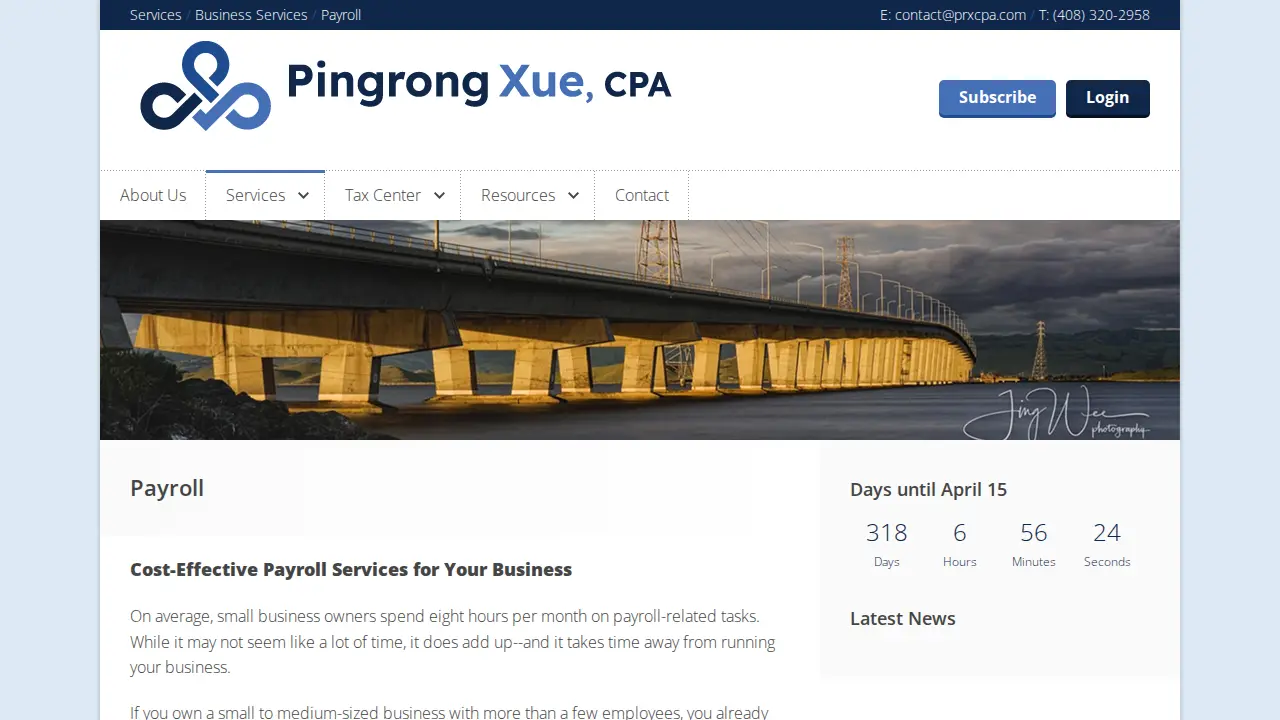 Pingrong Xue, CPA page