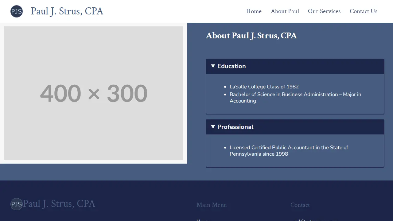 Strus Paul CPA page