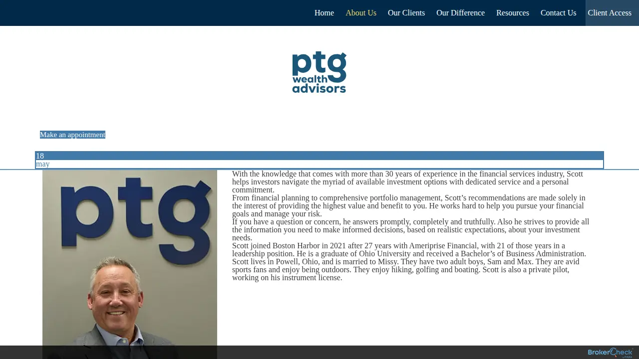 PTG Wealth Advisors page