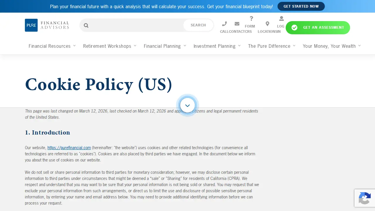 Pure Financial Advisors, LLC page