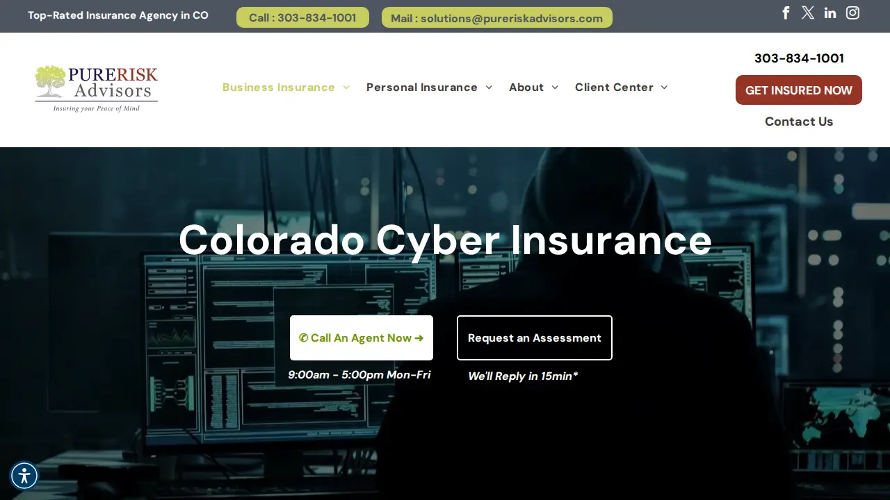 Pure Risk Advisors page