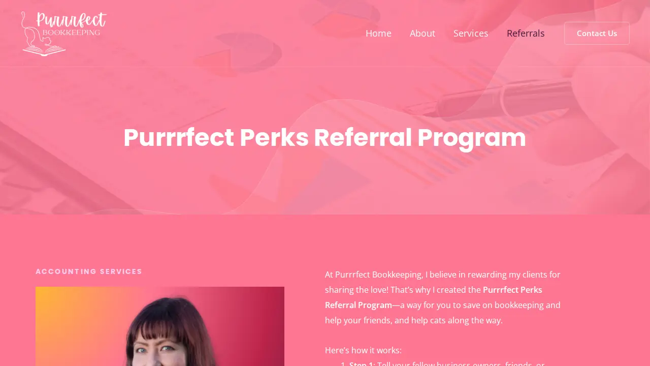 Purrrfect Bookkeeping LLC page
