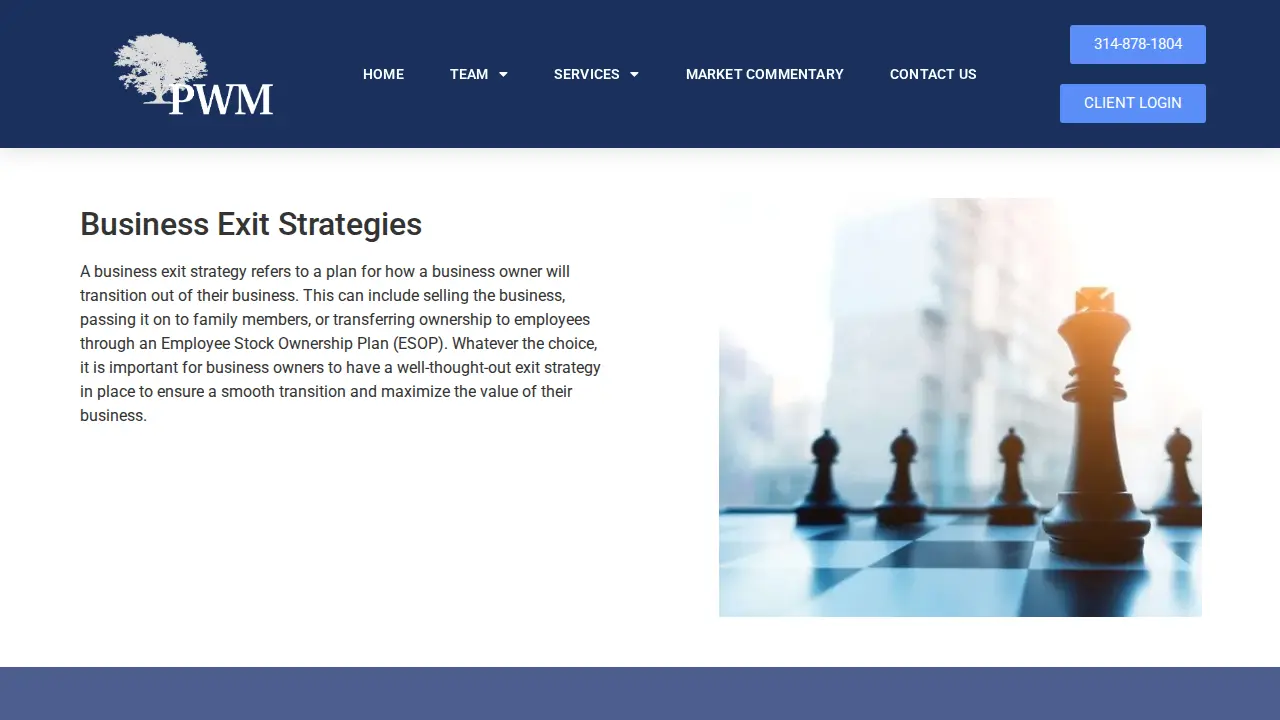 PWM Planning page
