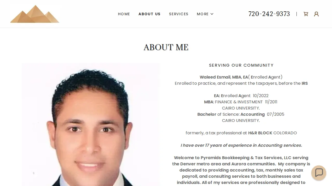 Pyramids Bookkeeping &Tax Services"$120" ,LLC (MBA ,EA) , page
