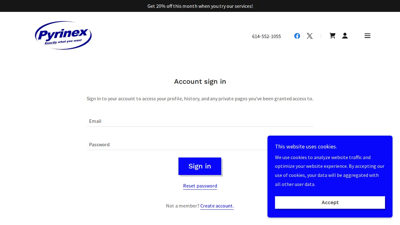 Pyrinex page
