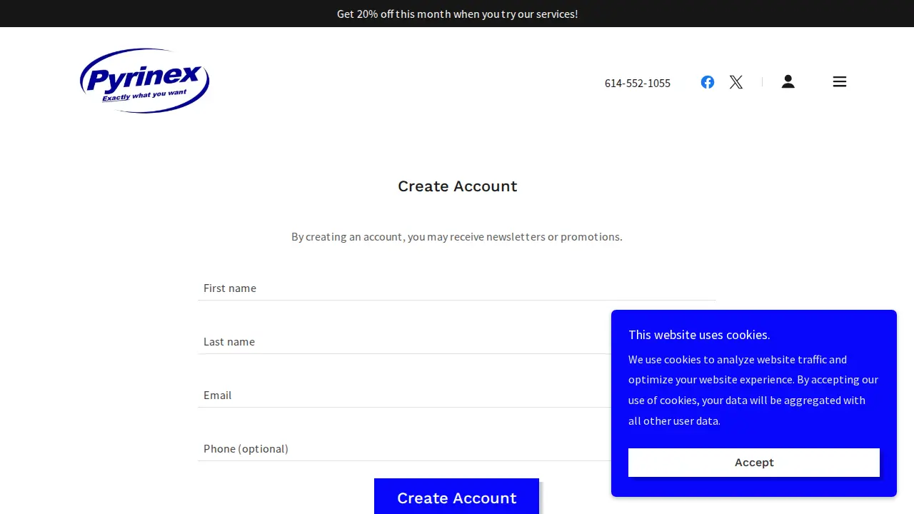 Pyrinex page