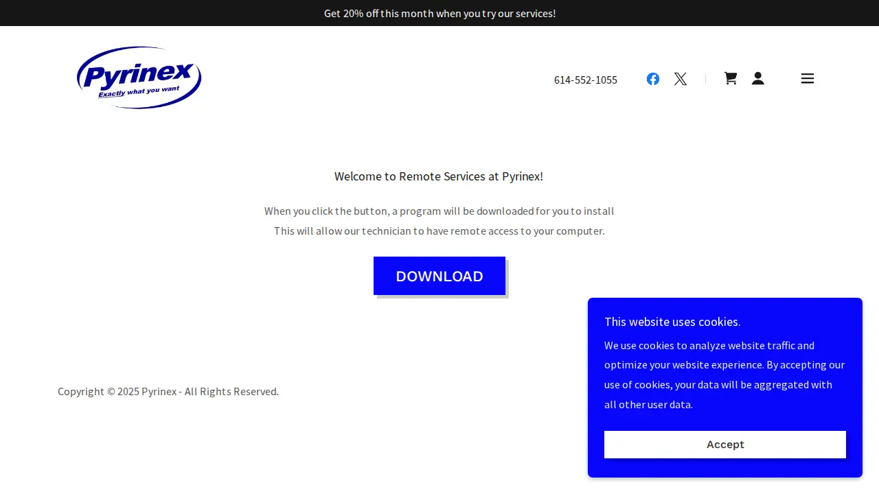 Pyrinex page
