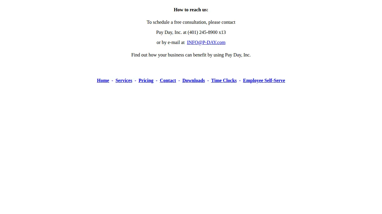 Pay Day, Inc. page
