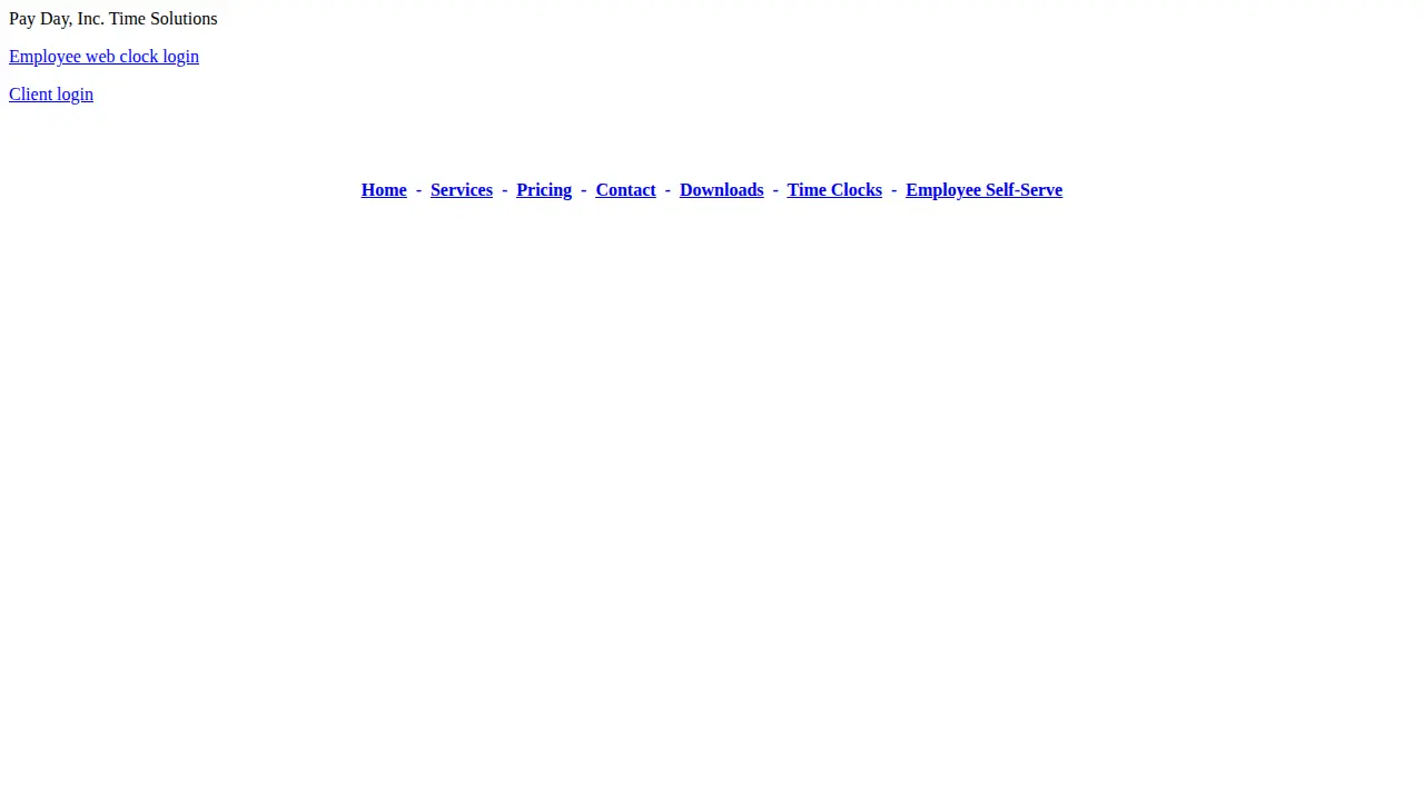Pay Day, Inc. page