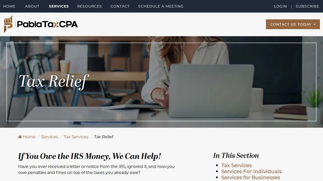Pabla Tax CPA by Neha Pabla | Certified Public Accountant page