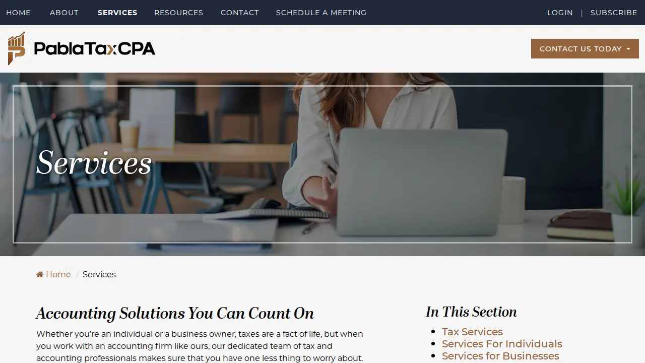 Pabla Tax CPA by Neha Pabla | Certified Public Accountant page