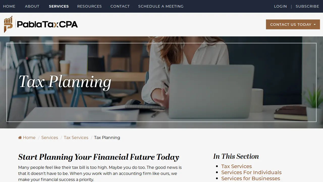 Pabla Tax CPA by Neha Pabla | Certified Public Accountant page