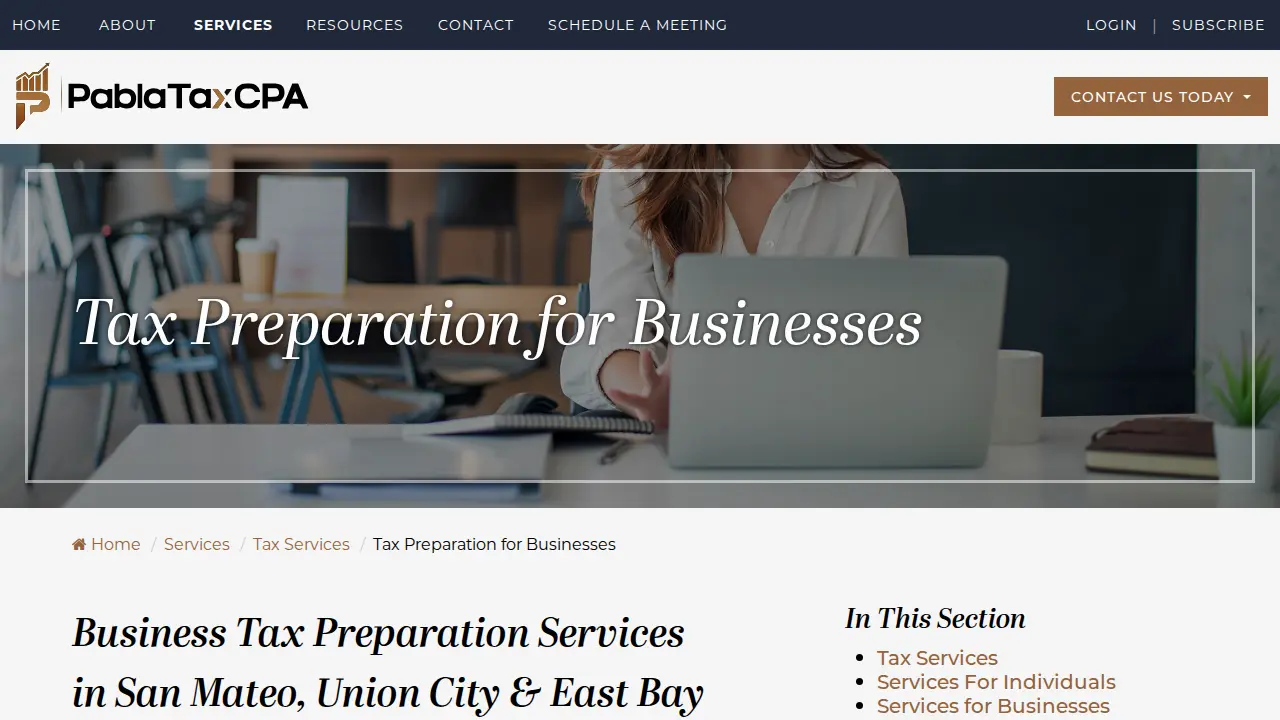 Pabla Tax CPA by Neha Pabla | Certified Public Accountant page