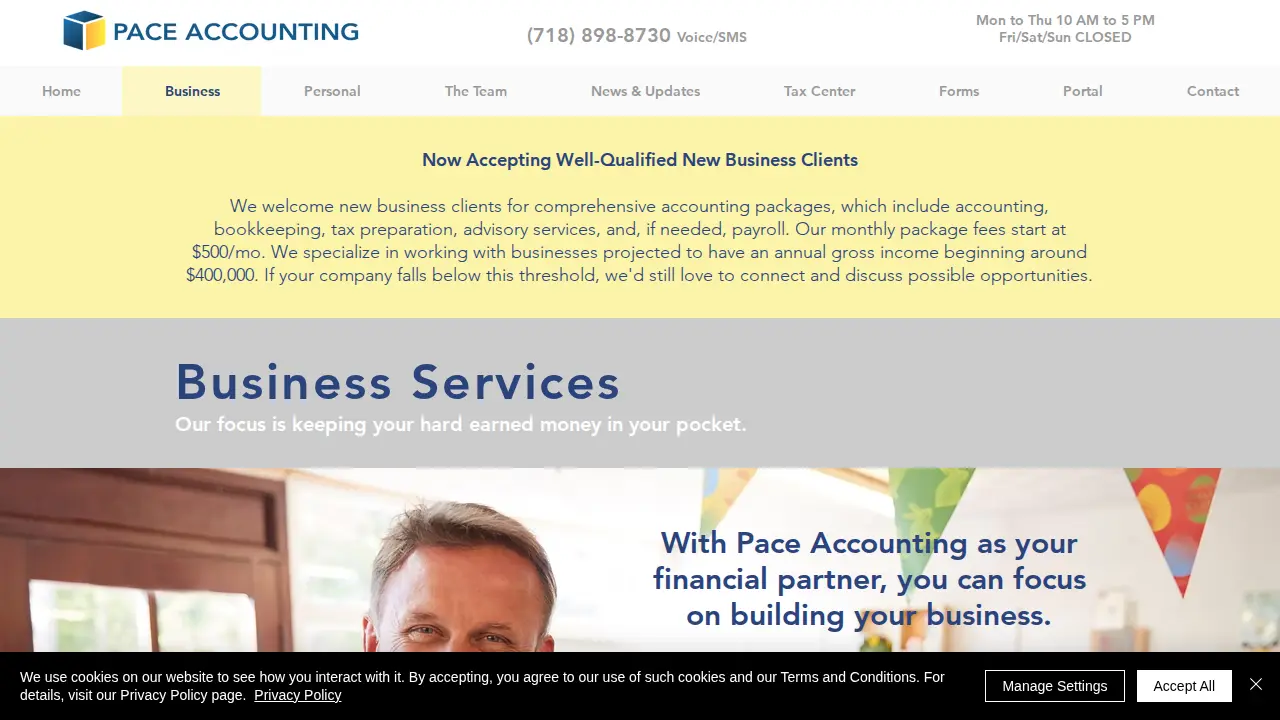 Pace Accounting & Tax Services, Inc. page