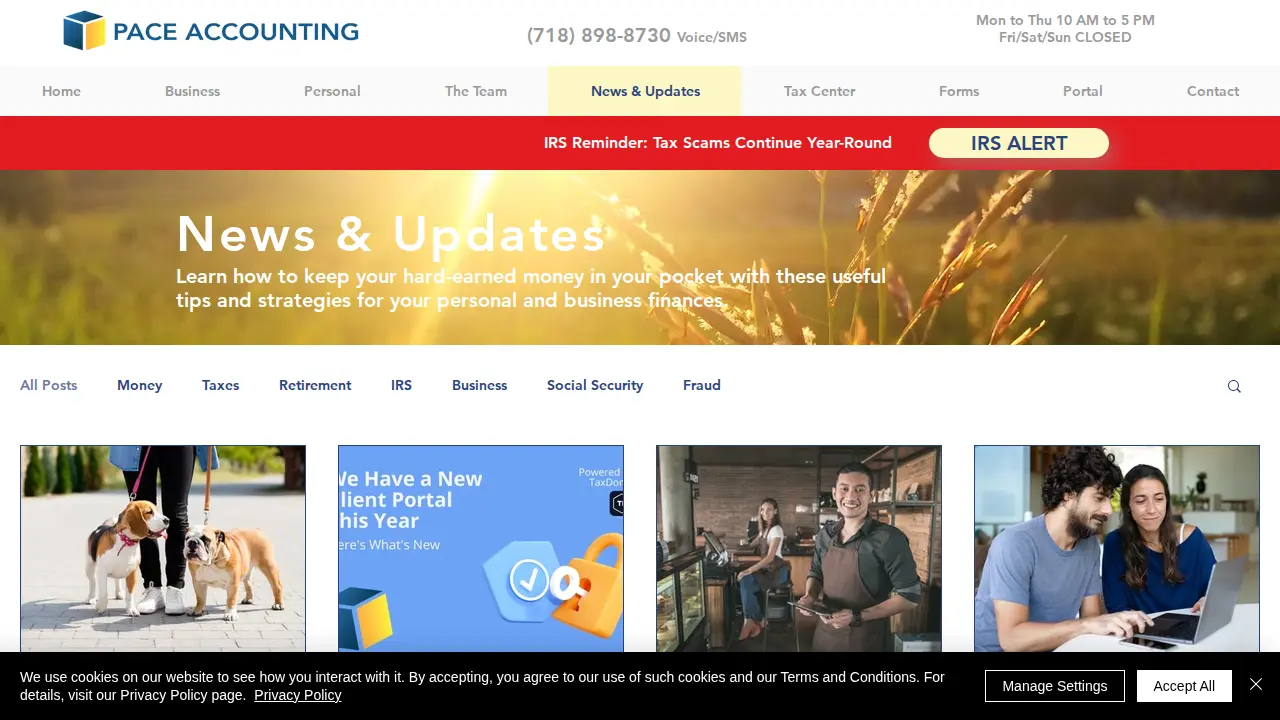Pace Accounting & Tax Services, Inc. page