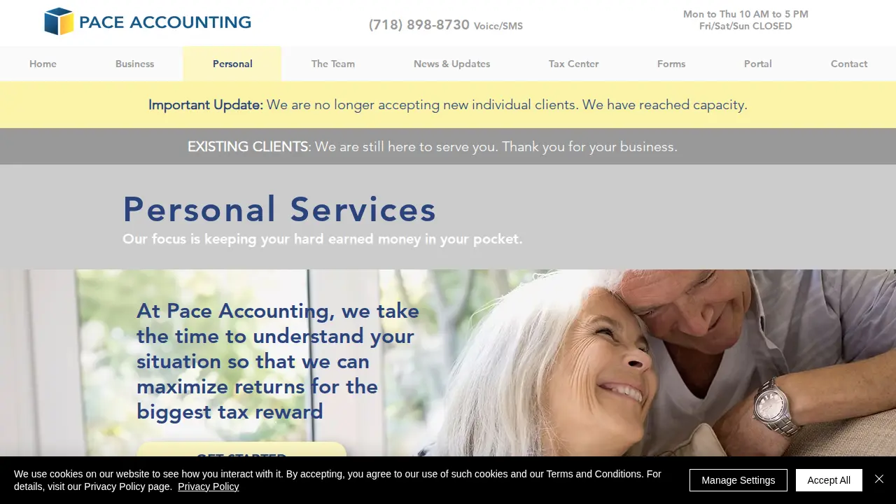 Pace Accounting & Tax Services, Inc. page