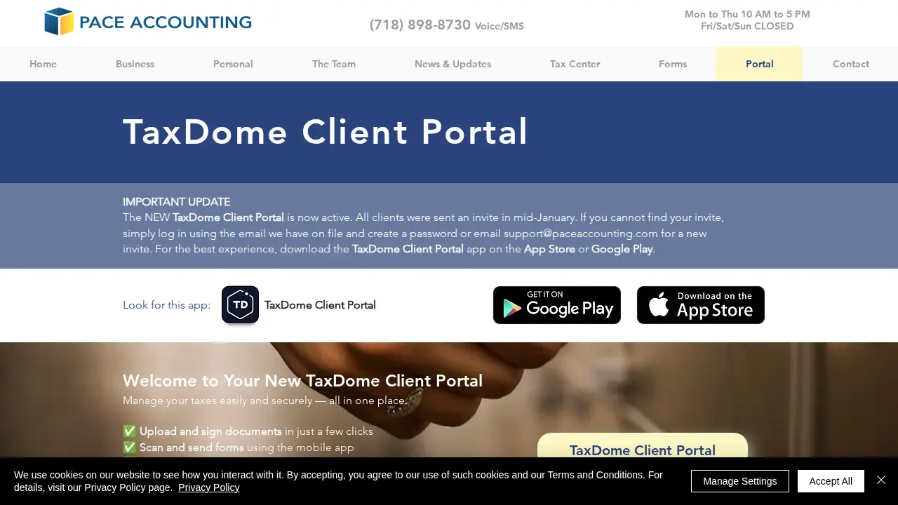 Pace Accounting & Tax Services, Inc. page