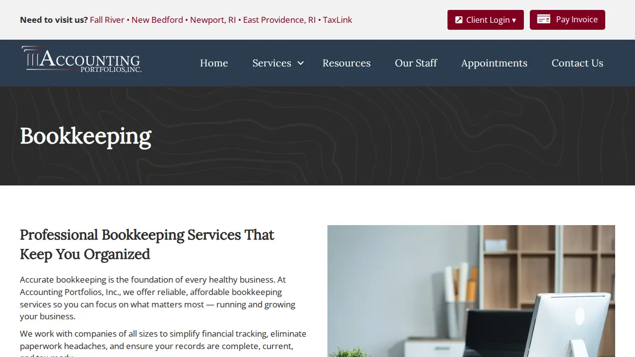 Accounting Portfolios Inc page