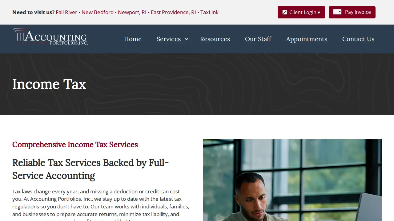 Accounting Portfolios Inc page