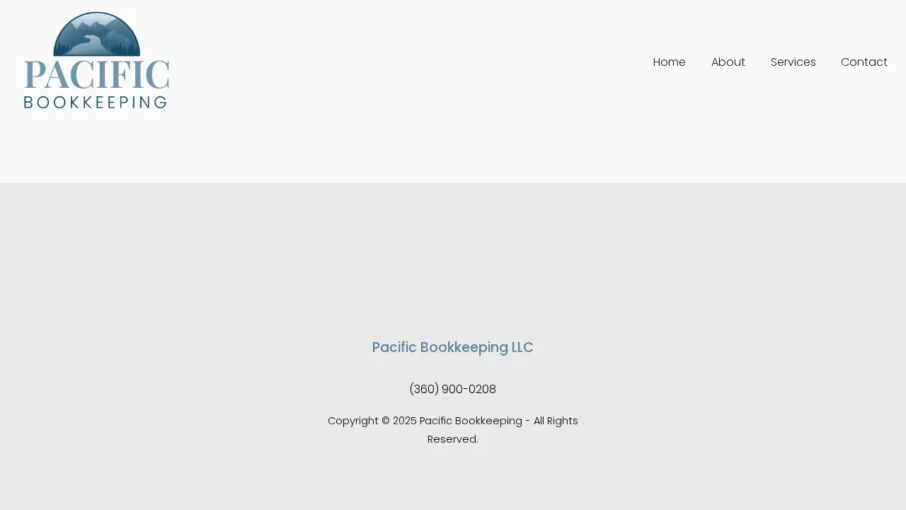 Pacific Bookkeeping page