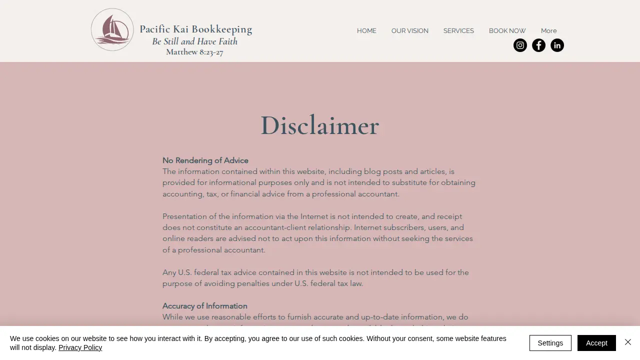 Pacific Kai Bookkeeping, LLC page