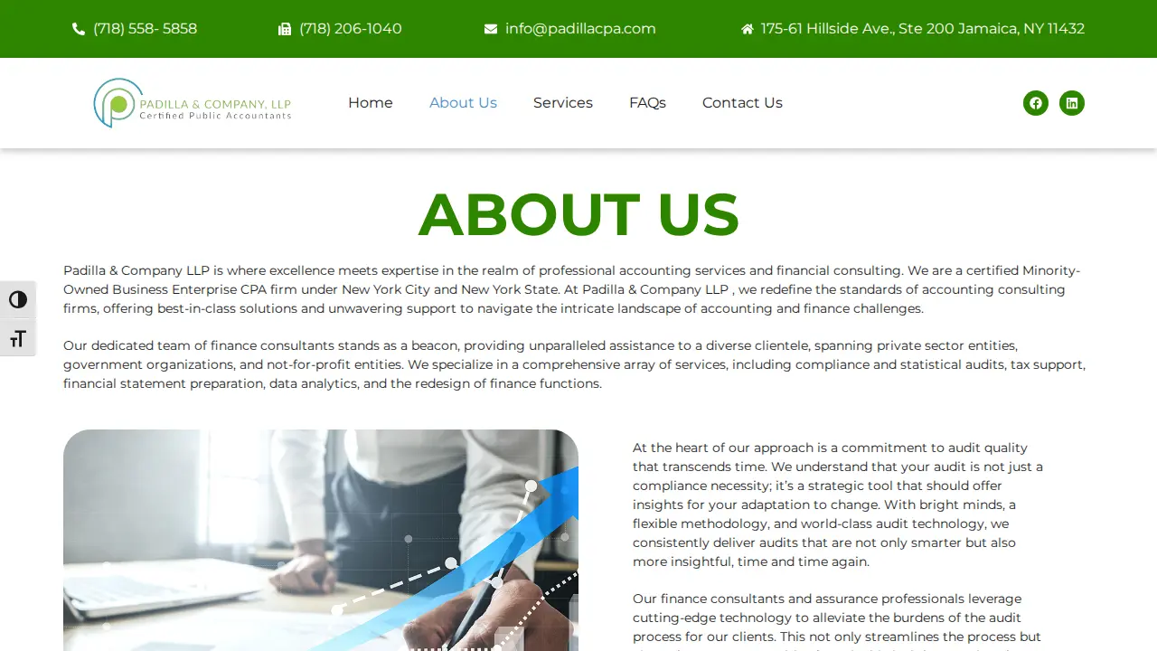 Padilla & Co LLP page