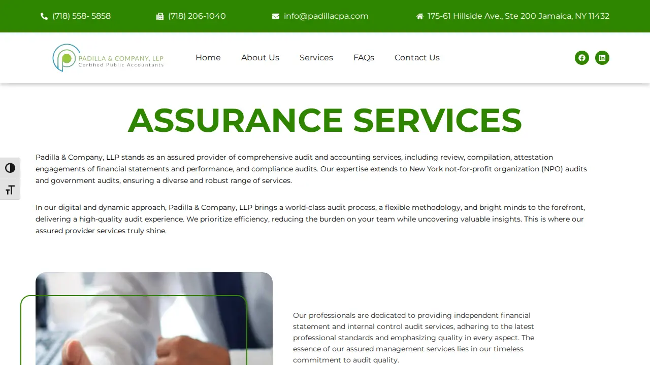 Padilla & Co LLP page