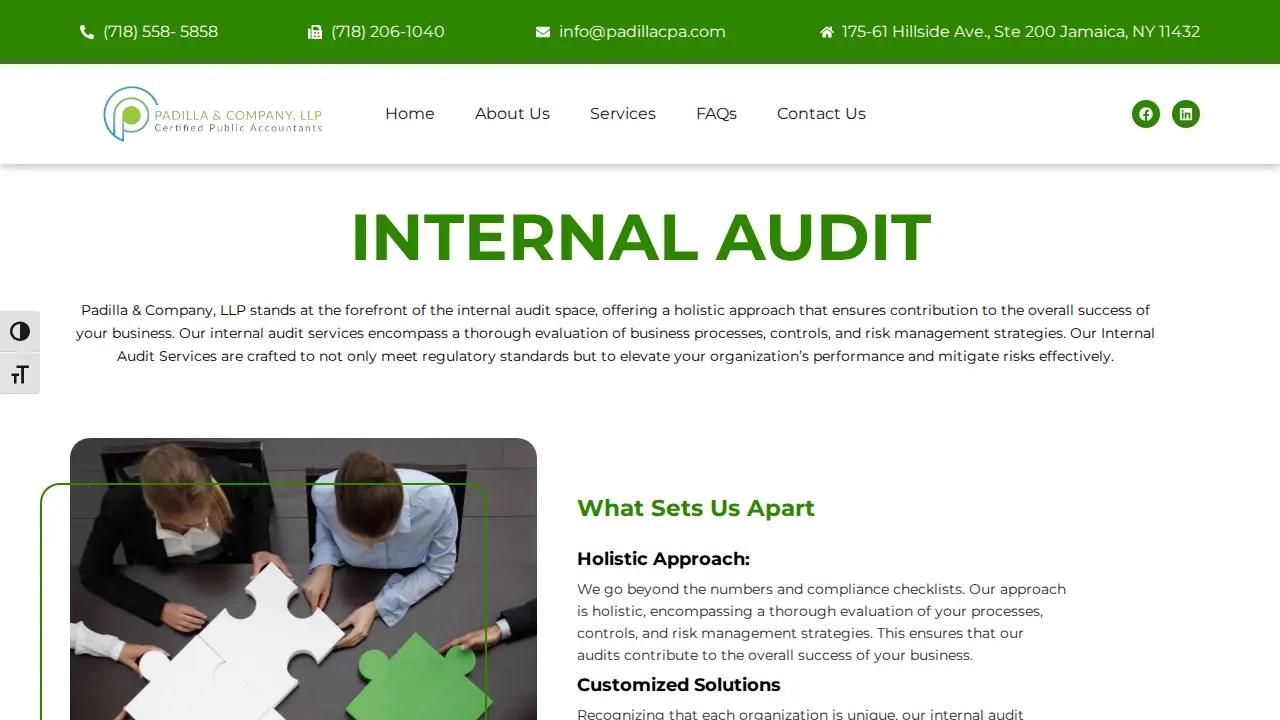 Padilla & Co LLP page