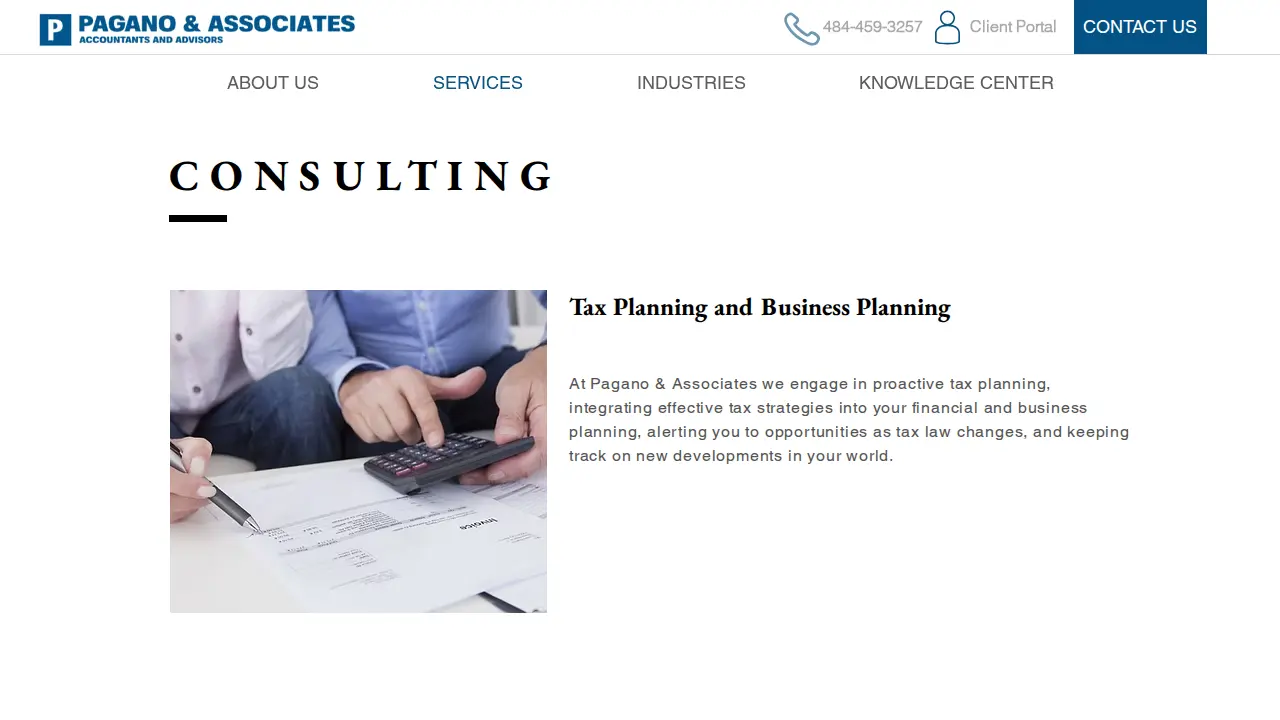 Pagano & Associates page