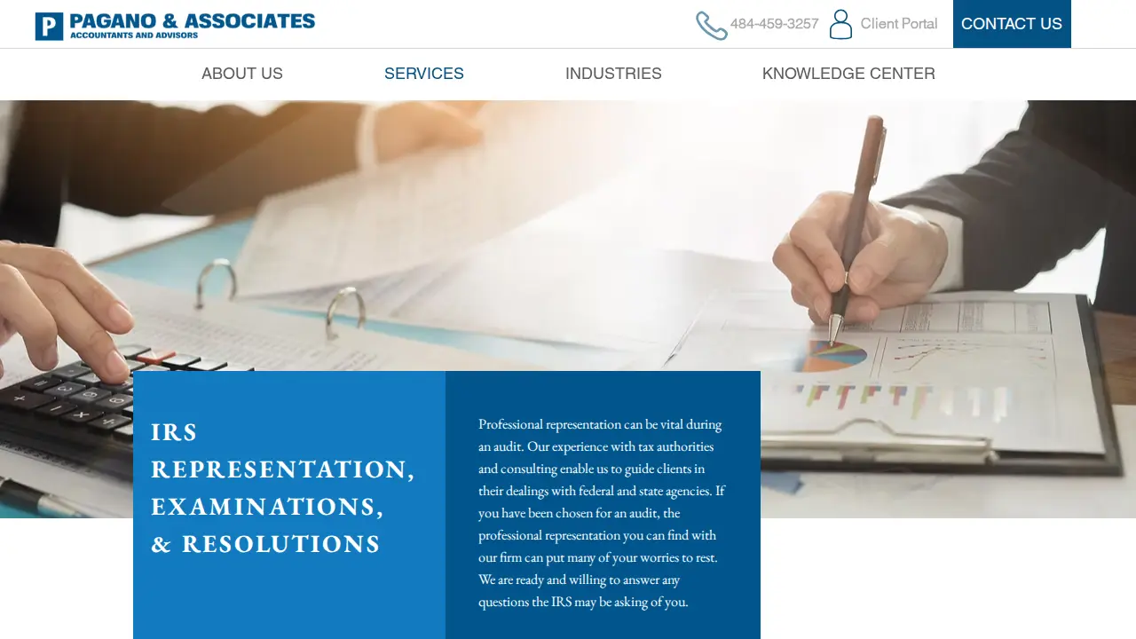 Pagano & Associates page