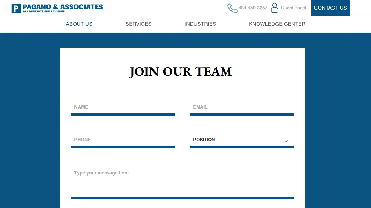 Pagano & Associates page