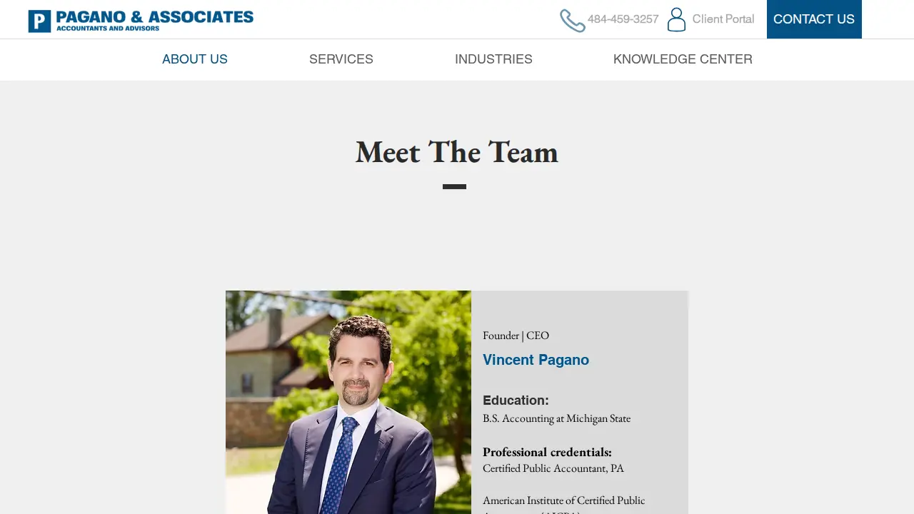 Pagano & Associates page