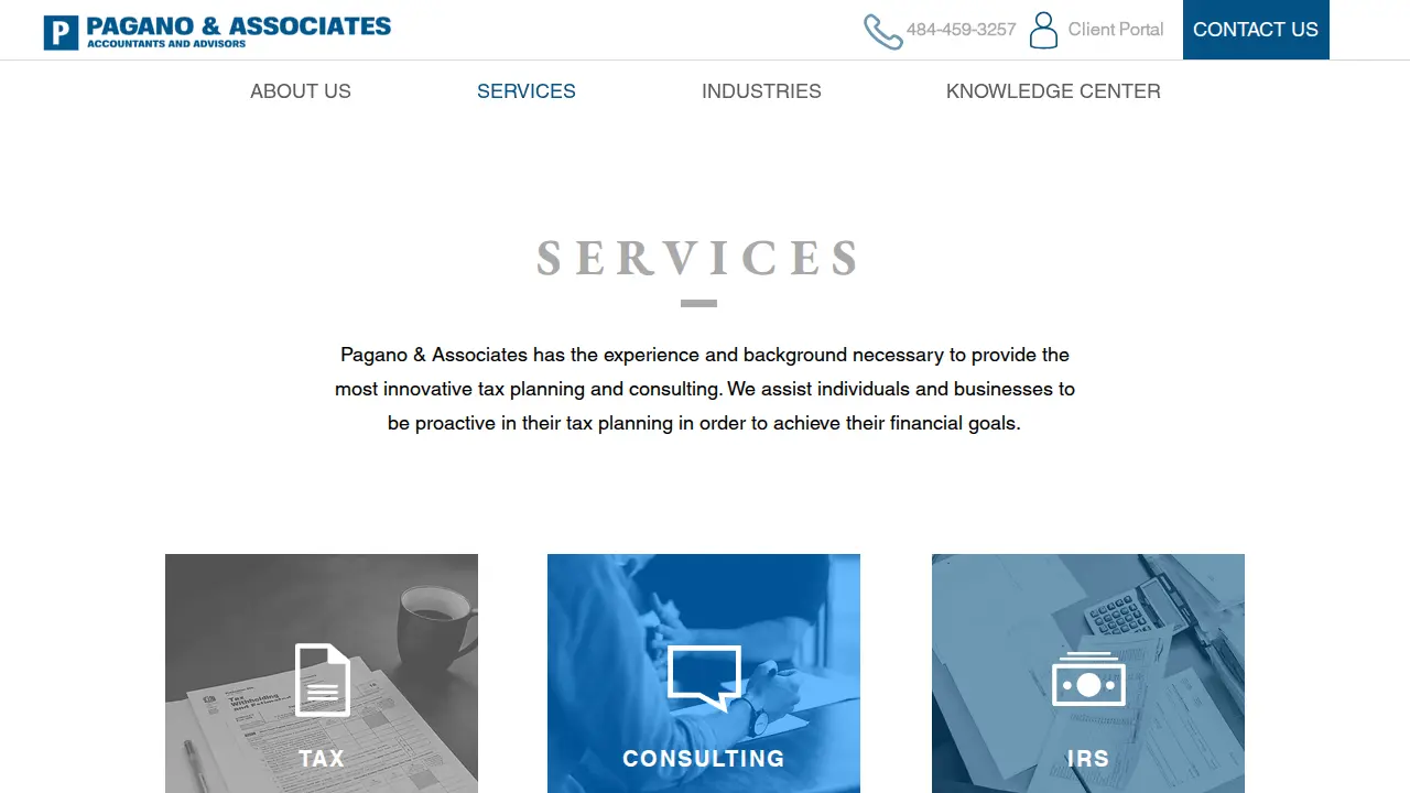 Pagano & Associates page
