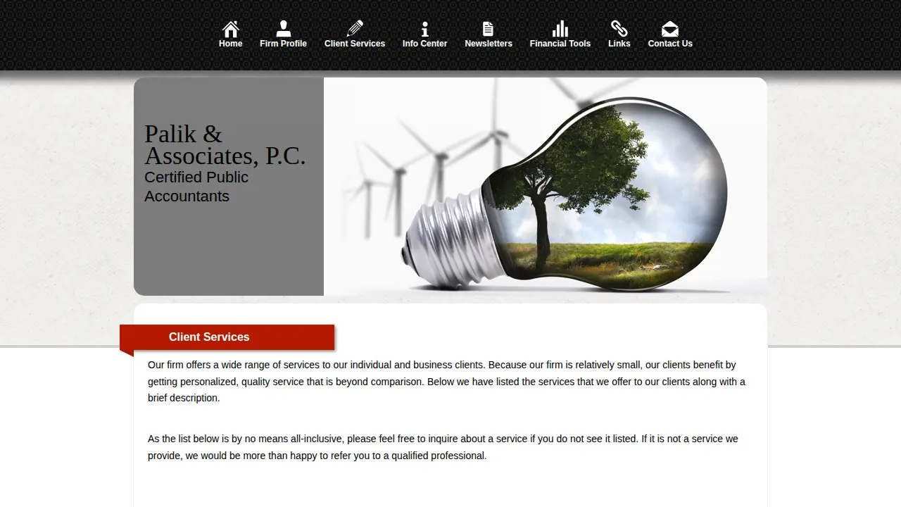 Palik & Associates page