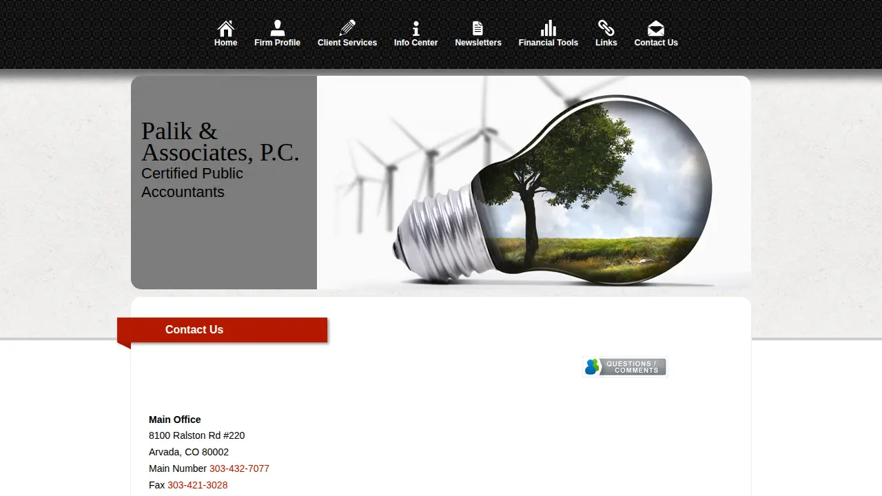 Palik & Associates page
