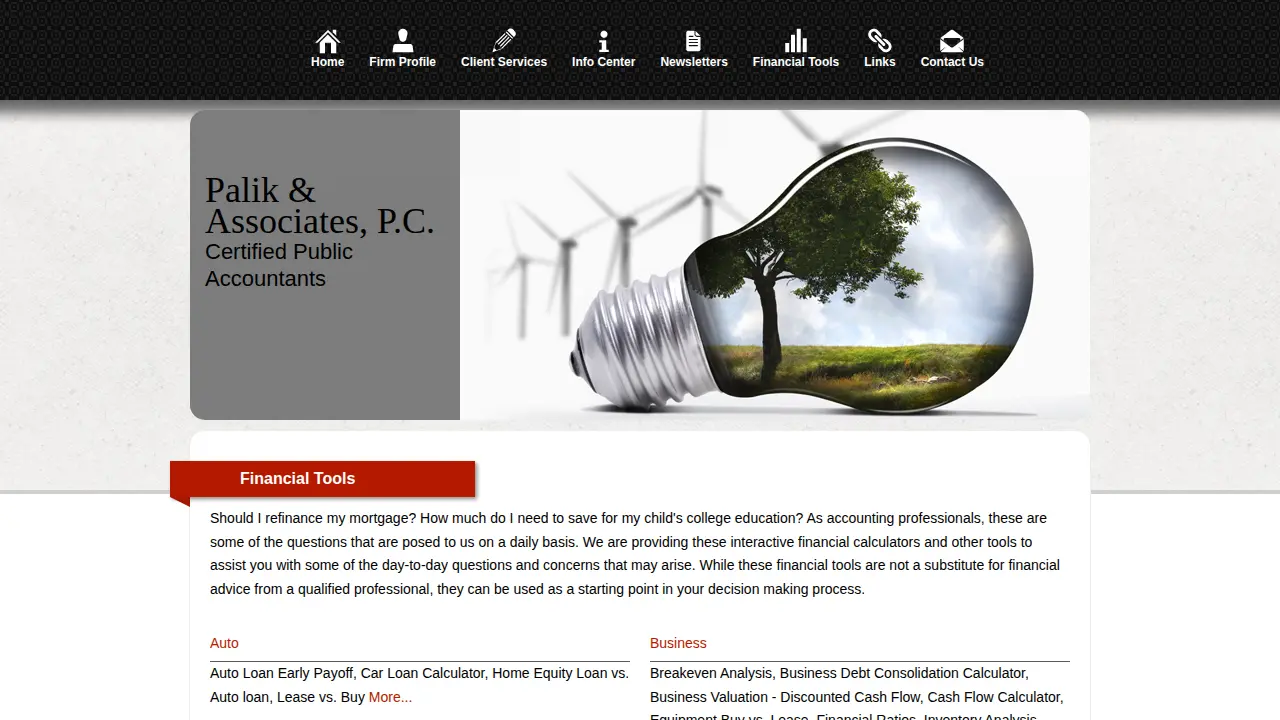 Palik & Associates page