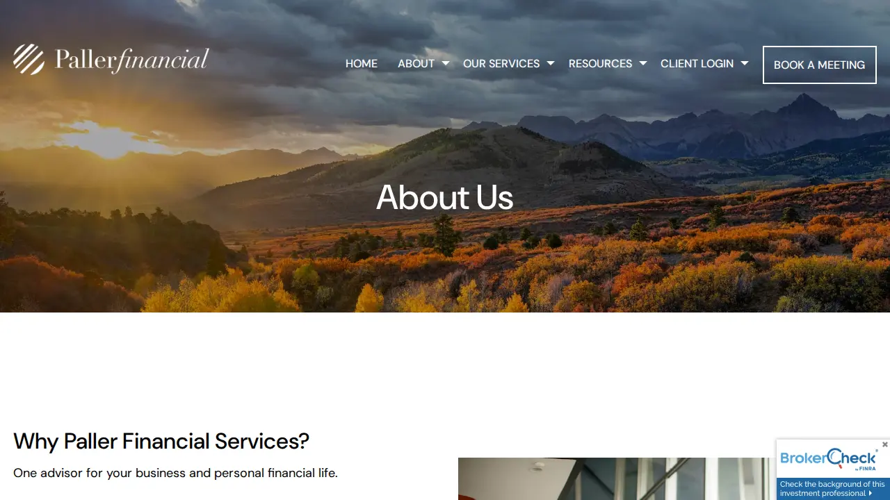 Paller Financial Services page