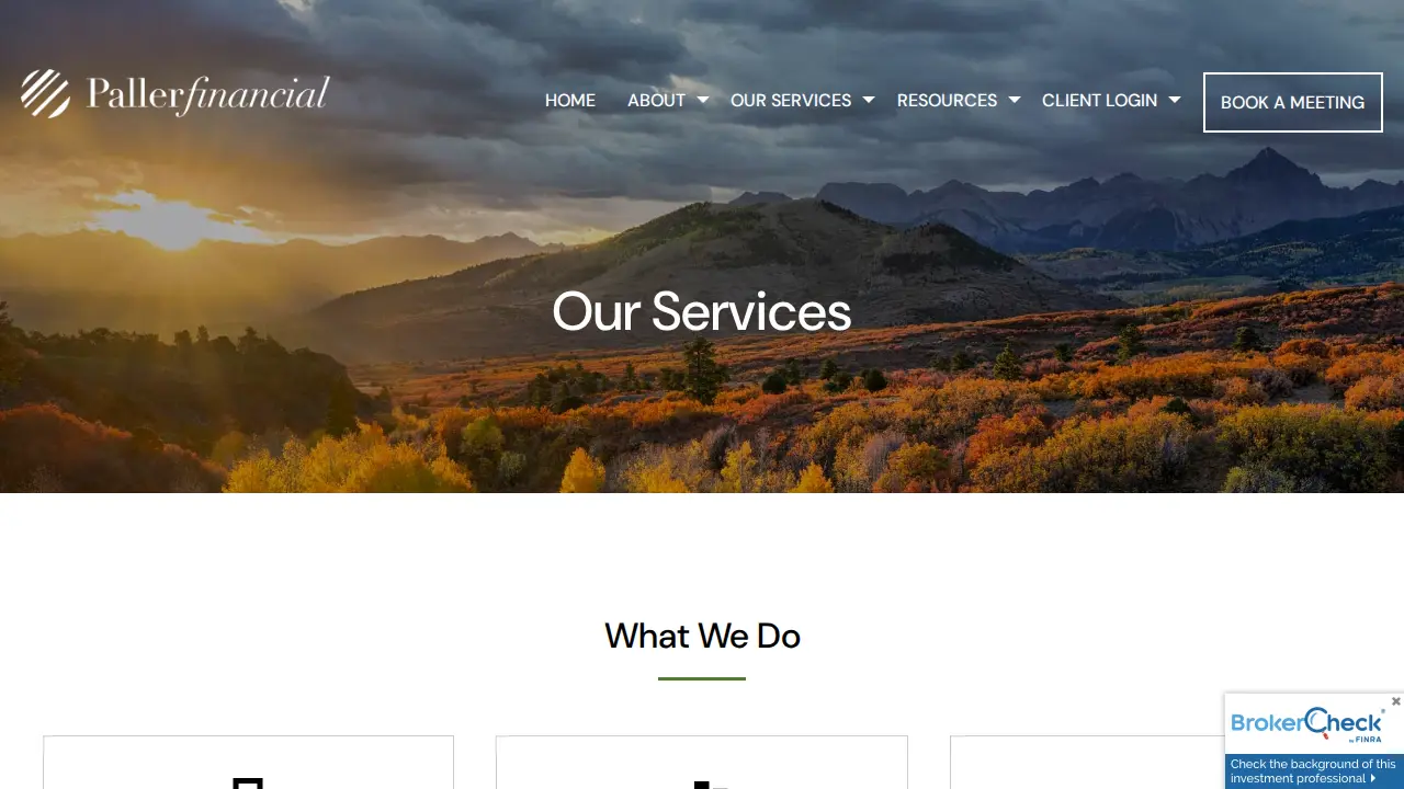Paller Financial Services page