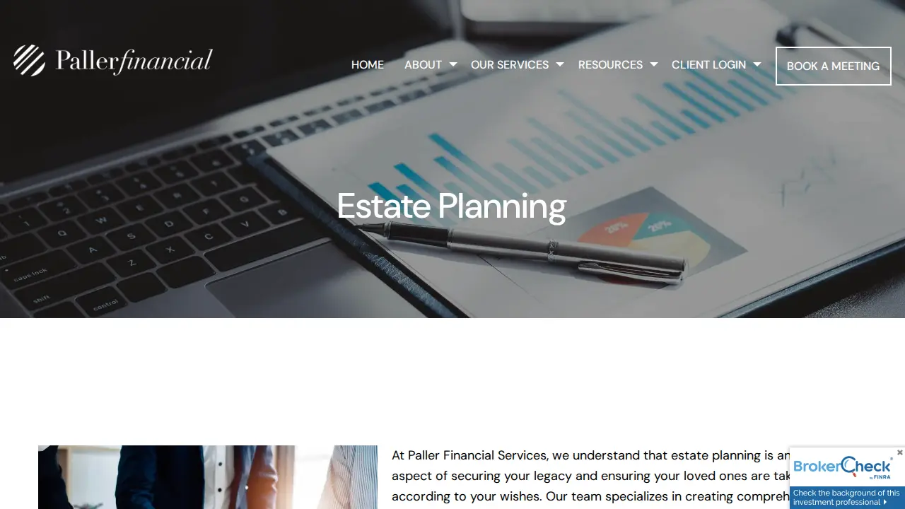 Paller Financial Services page