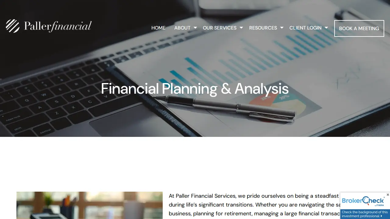 Paller Financial Services page