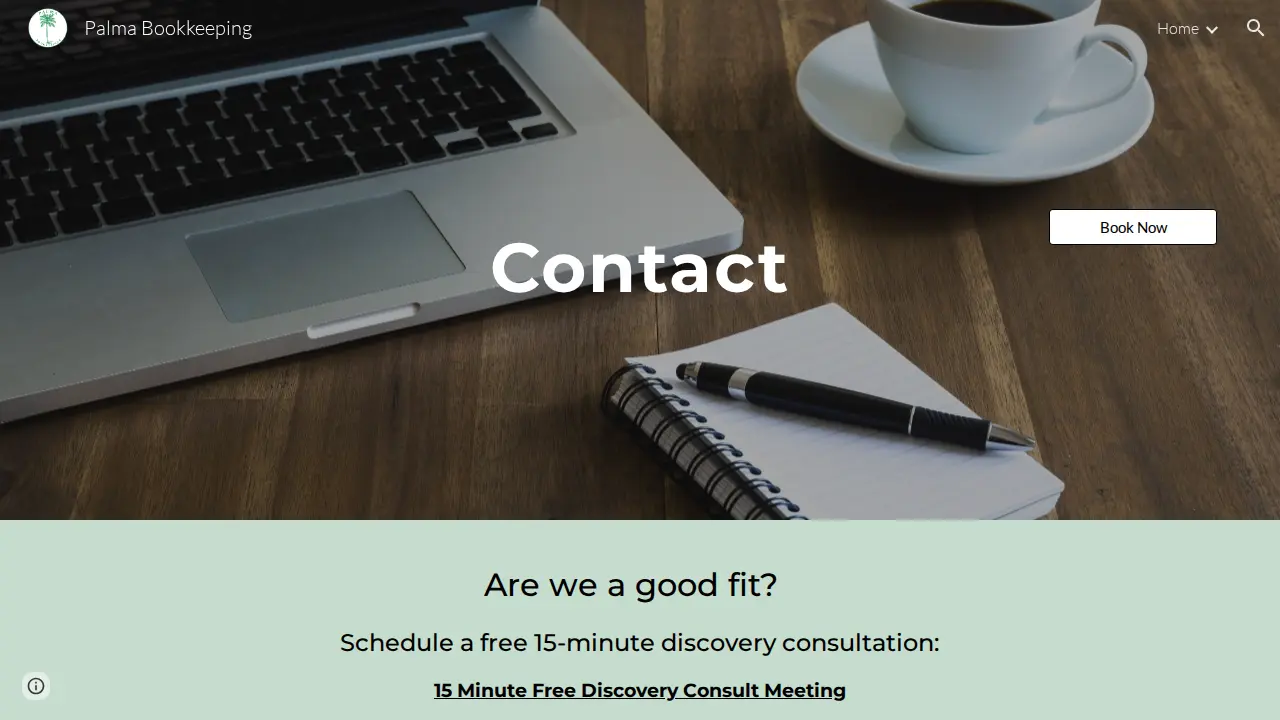 Palma Bookkeeping page