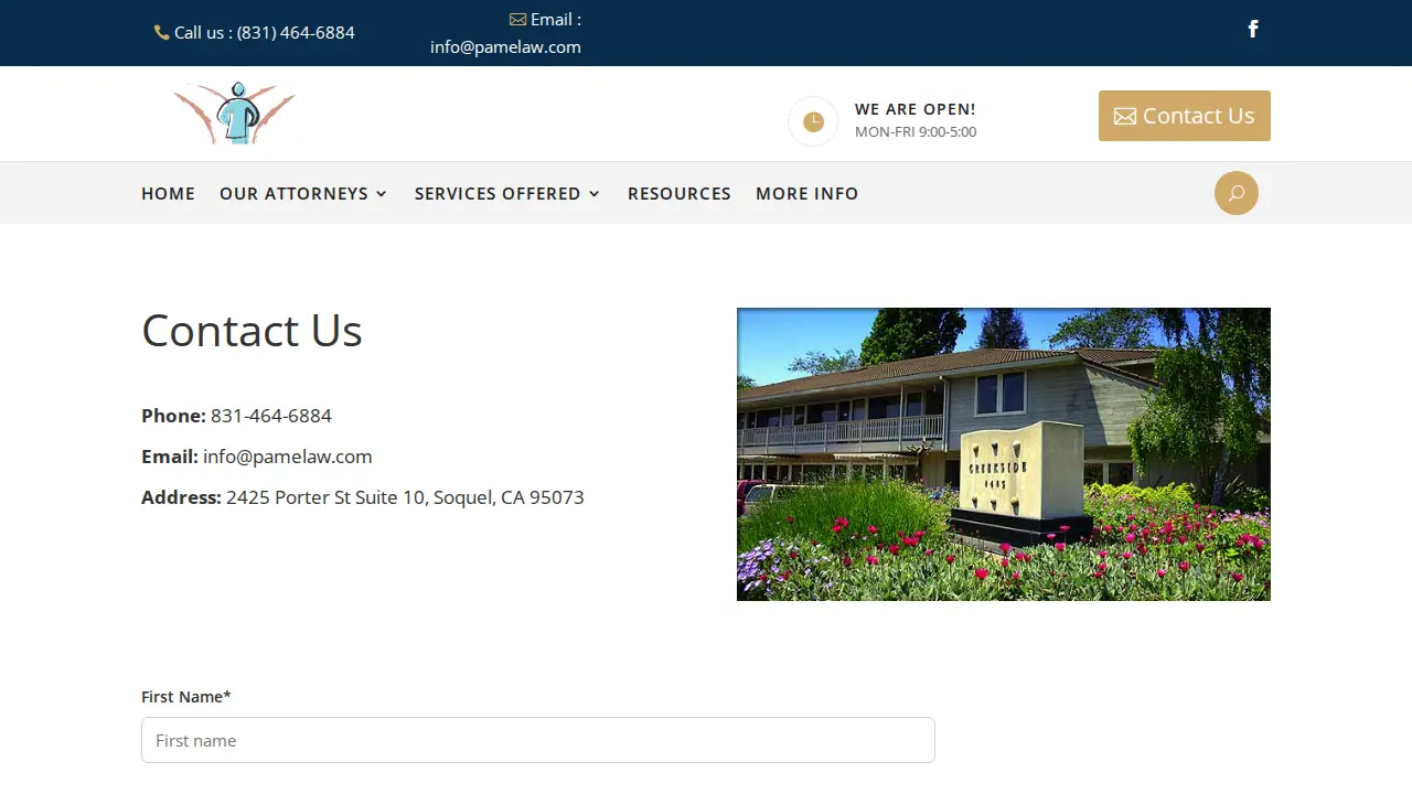 Simmons & Purdy Law Office page