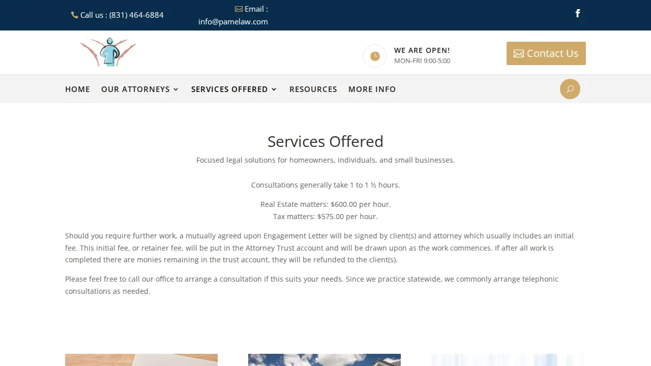 Simmons & Purdy Law Office page