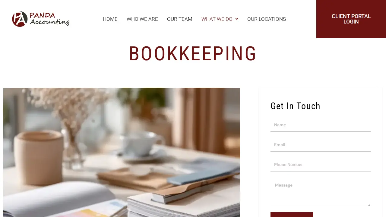 Panda Accounting CPA page
