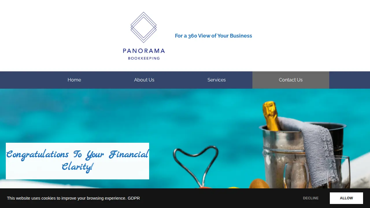 Panorama Bookkeeping page