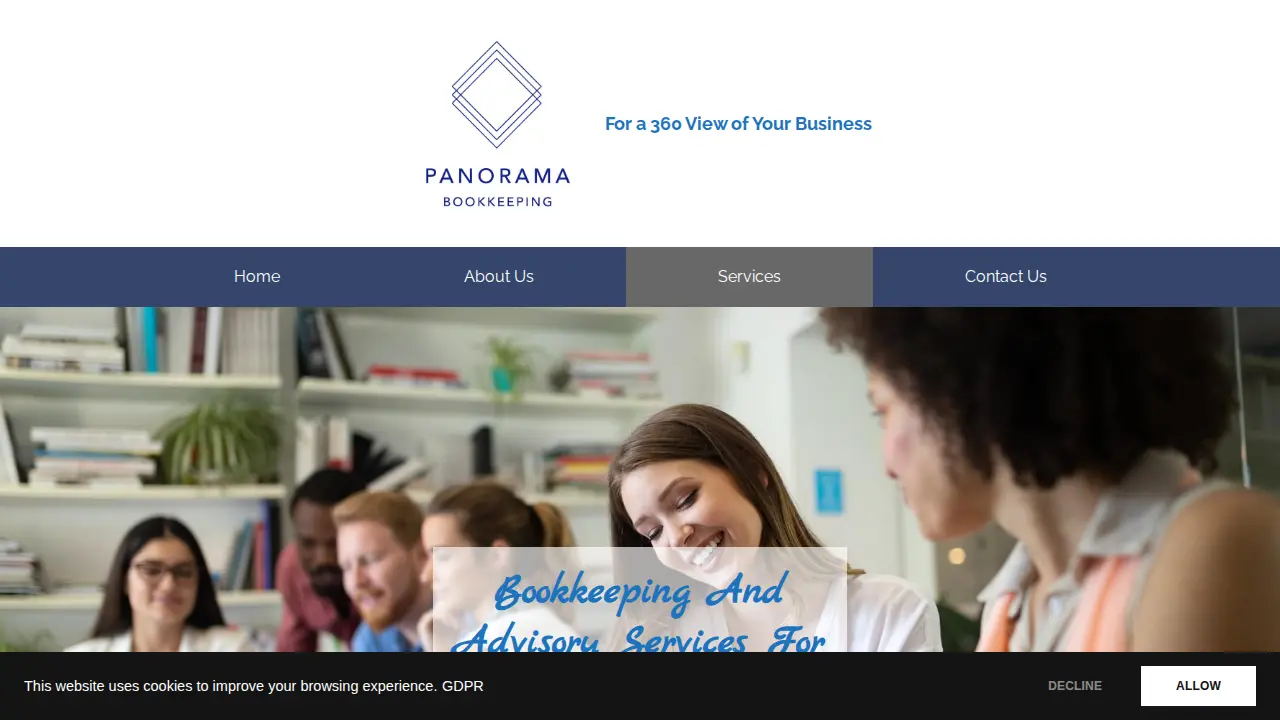 Panorama Bookkeeping page