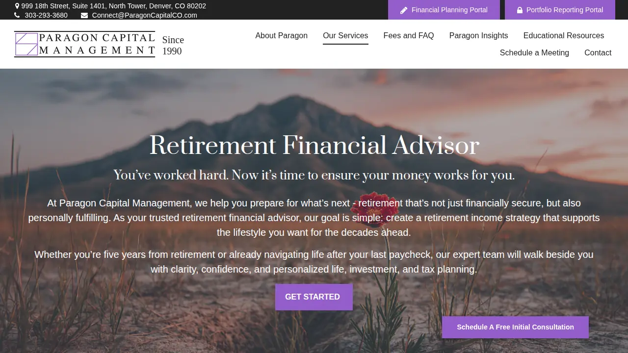 Paragon Capital Management page