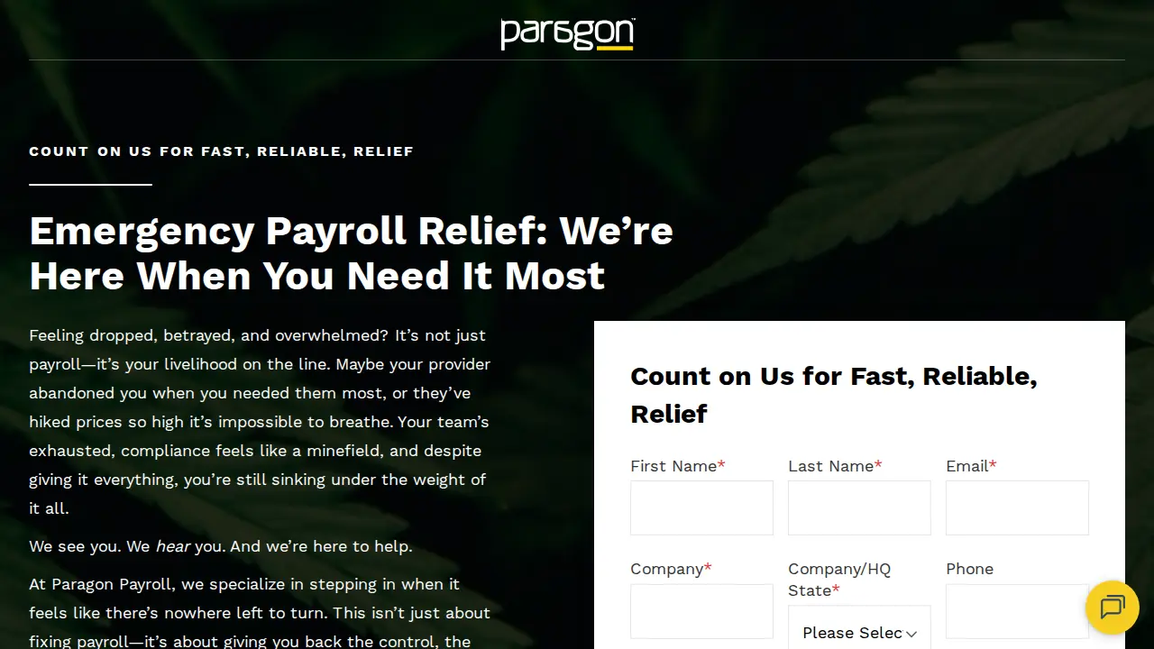 Paragon Payroll, Inc. page