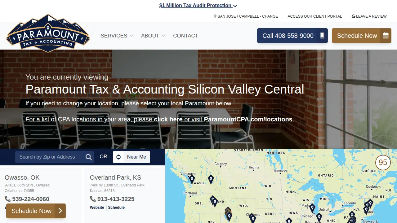 Paramount Tax & Acctg - Los Gatos page